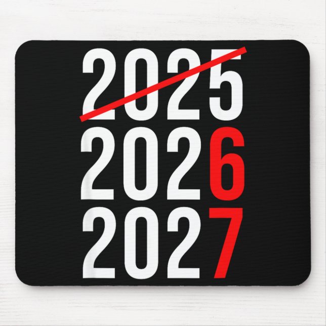 Funny New Year 67 Meme Hello 2026 Goodbye 2025 Wai Mouse Mat (Front)