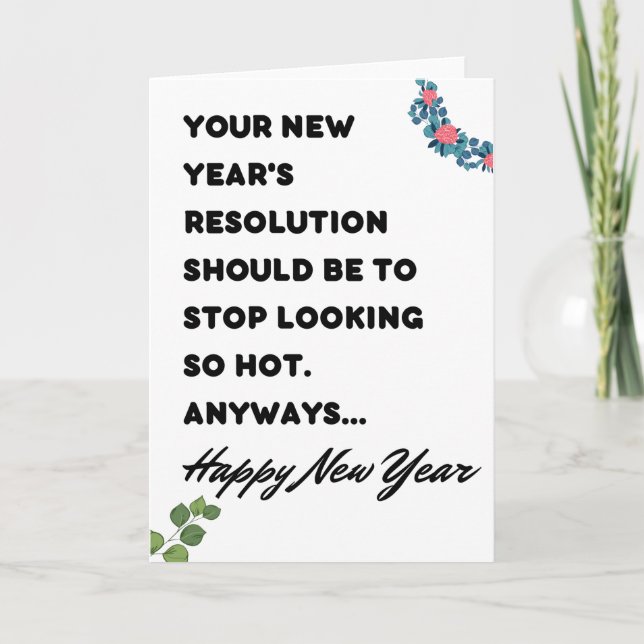 Funny New Year Card (Front)