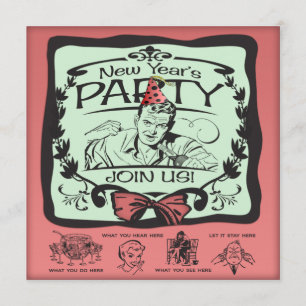 Funny New Year's Eve Party Invitation