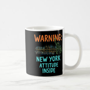 Funny New York City Night Skyline Vintage Coffee Mug