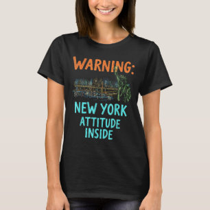 Funny New York City Night Skyline Vintage  T-Shirt
