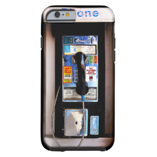 Funny New York Public Pay Phone Photograph Tough iPhone 6 Case