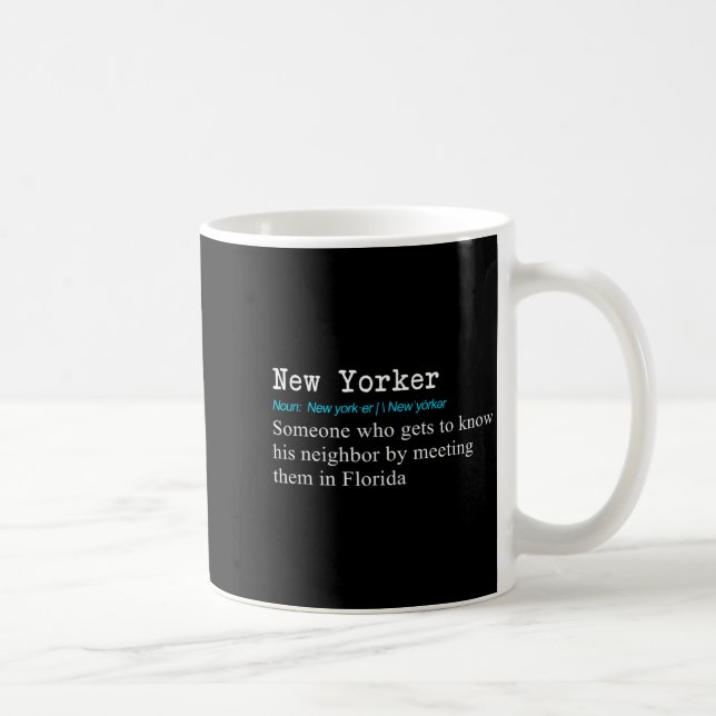 Funny New Yorker Dictionary Definition Gif  Coffee Mug (Right)