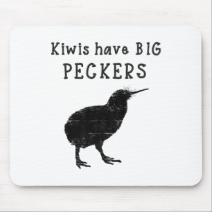 Funny New Zealand Quote Kiwis Have Big Peckers Quo Mouse Mat