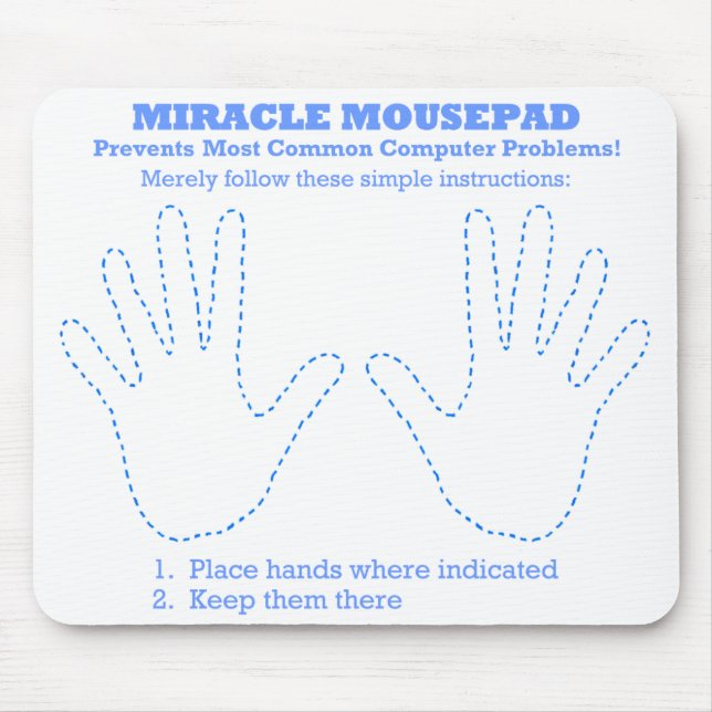 Funny Newbie First PC or Laptop Computer Mousepad (Front)