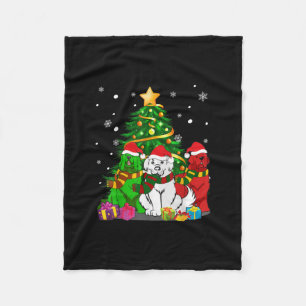 Funny Newfie Funny Newfoundland Dog Christmas Fleece Blanket