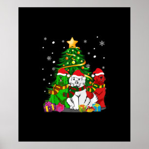 Funny Newfie Funny Newfoundland Dog Christmas Poster