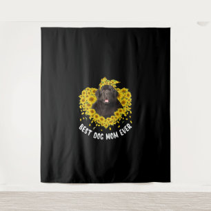 Funny Newfoundland Mum Loves Sunflower Mors Day Tapestry