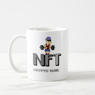 Funny NFT Collector Crypto Hunk Weight Lifter Pun Coffee Mug