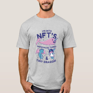 Funny NFTs Narwhale, Fairy, Tiny Dragons T-shirt