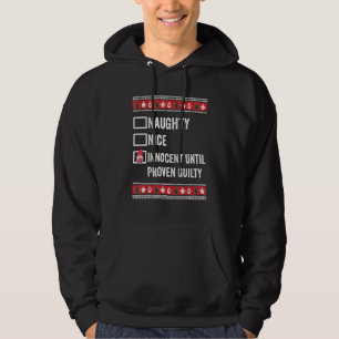 Funny Nice Naughty An Attempt Was Made Christmas L Hoodie