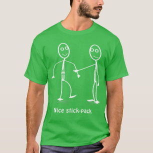 Funny Nice StickPack Stickman Costume Stick Figure T-Shirt