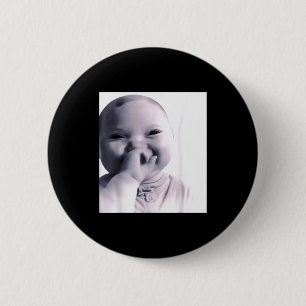 Funny Niche Baby Gen Z Meme Ai Viral Giggling Ai L 6 Cm Round Badge