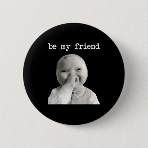 Funny Niche Baby Gen Z Meme Ai Viral Giggling Ai L 6 Cm Round Badge