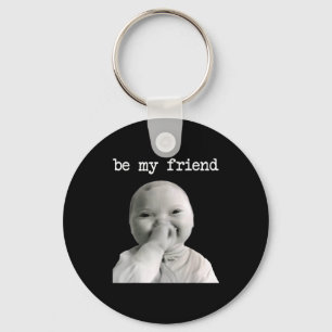 Funny Niche Baby Gen Z Meme Ai Viral Giggling Ai L Key Ring
