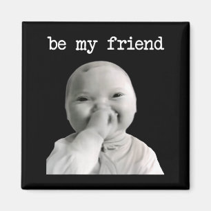 Funny Niche Baby Gen Z Meme Ai Viral Giggling Ai L Magnet