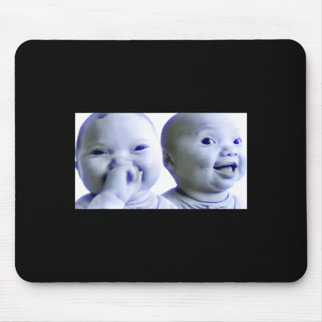 Funny Niche Baby Gen Z Meme Ai Viral Giggling Ai L Mouse Mat (Front)