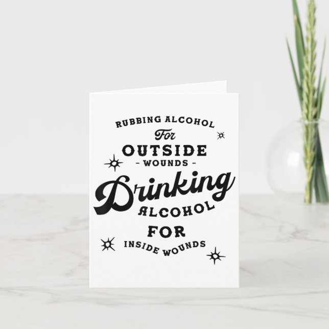 Funny Nick Miller Quote Shirt_ Alcohol Saying New  Card (Front)