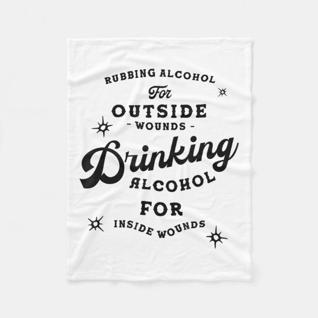 Funny Nick Miller Quote Shirt_ Alcohol Saying New  Fleece Blanket (Front)