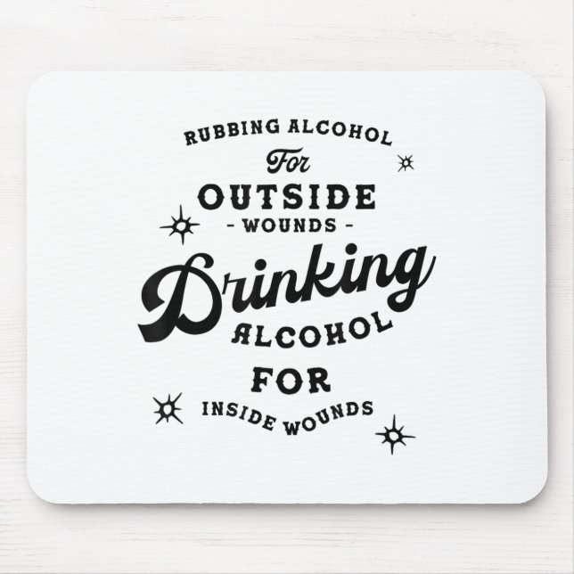 Funny Nick Miller Quote Shirt_ Alcohol Saying New  Mouse Mat (Front)