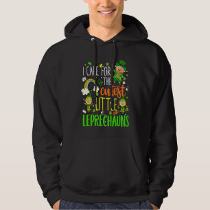 Funny NICU Nurse Care For Little Leprechauns St Pa Hoodie