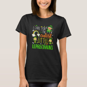 Funny Nicu Nurse Care For Little Leprechauns St Pa T-Shirt