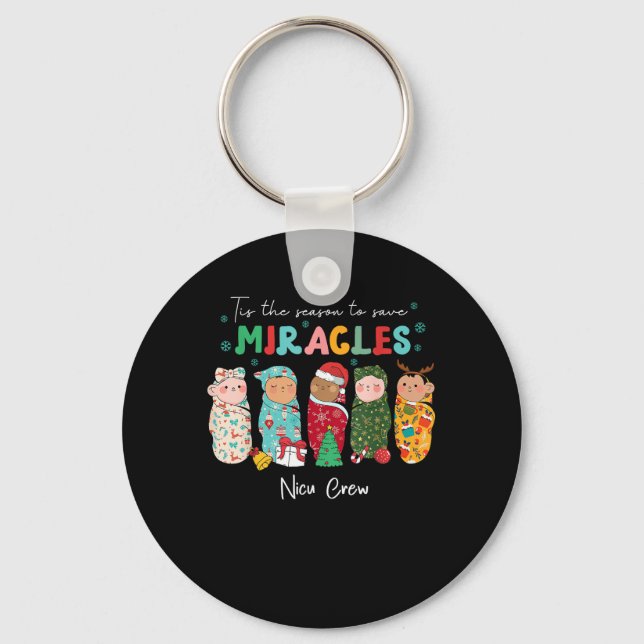 Funny Nicu Nurse Nurse Appreciation Christmas Key Ring (Front)