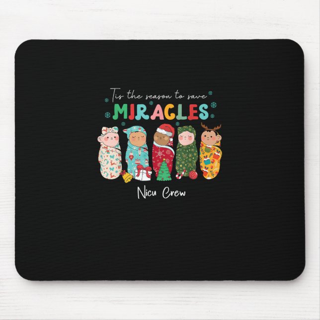 Funny Nicu Nurse Nurse Appreciation Christmas Mouse Mat (Front)