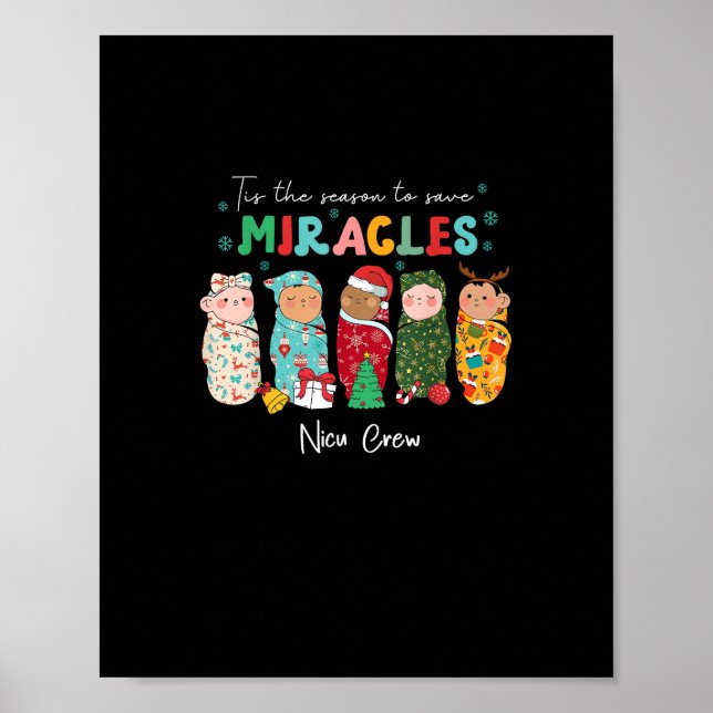 Funny Nicu Nurse Nurse Appreciation Christmas Poster (Front)