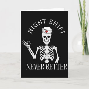 Funny Night Shift Nurse Icu Rn Er Cvicu Nicu Ed Np Card