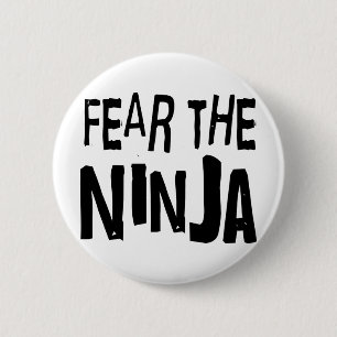 Funny Ninja 6 Cm Round Badge