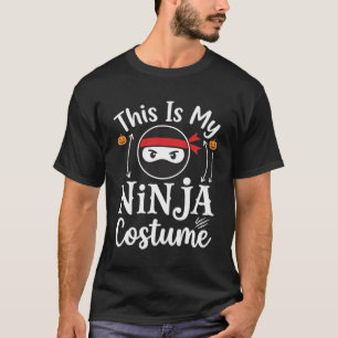 Funny Ninja Costume Halloween Design_1 T-Shirt