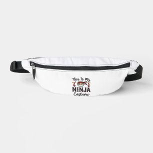 Funny Ninja Costume Halloween Vector Design_1 Bum Bags