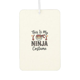 Funny Ninja Costume Halloween Vector Design_1 Car Air Freshener