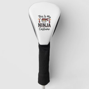 Funny Ninja Costume Halloween Vector Design_1 Golf Head Cover