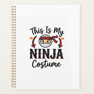 Funny Ninja Costume Halloween Vector Design_1 Planner