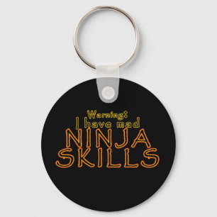 Funny Ninja Joke Keychain Fob