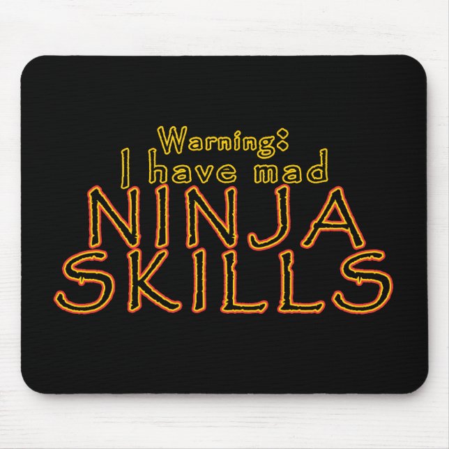 Funny Ninja Joke Mousepad (Front)