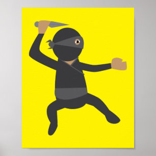Funny Ninja Poster