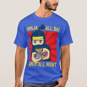 Funny Ninja Shirt for Gamer Gaming T Shirt for Kid