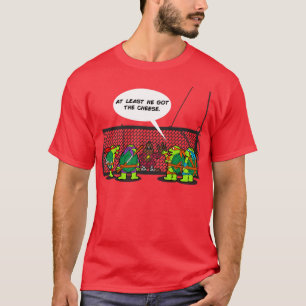 Funny Ninjas Hilarious Turtle Rat Trap toon T-Shirt