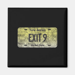 Funny Nj State Vanity License Plate Exit 9 Magnet