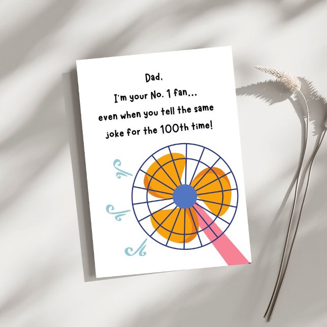 Funny No. 1 Fan Father's Day or Birthday Card (Creator Uploaded)