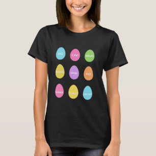 Funny No Cap Rizz Meme Easter Skibidi Easter Egg H T-Shirt