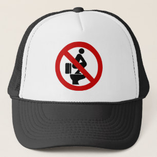 Funny NO Feet on the Seat ⚠ Thai Sign ⚠ Trucker Hat
