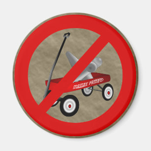 Funny No Jack Wagons Magnet