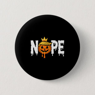 Funny No Kings Halloween 2025 Distressed Usa Flag 6 Cm Round Badge