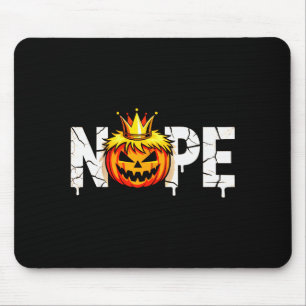 Funny No Kings Halloween 2025 Distressed Usa Flag Mouse Mat