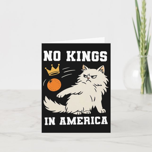 Funny No Kings In America  Card (Front)