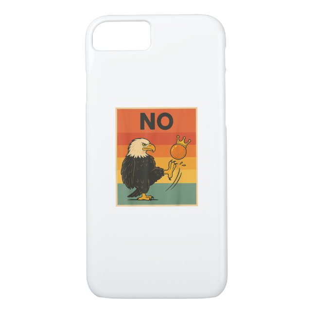 Funny No Kings In America Men Women Style Case-Mate iPhone Case (Back)